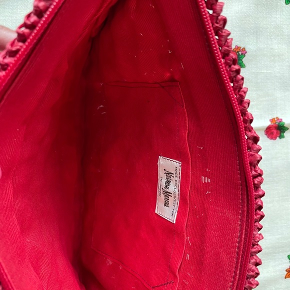 🔥Vintage Neiman Marcus Raffia Woven Clutch - Picture 3 of 3